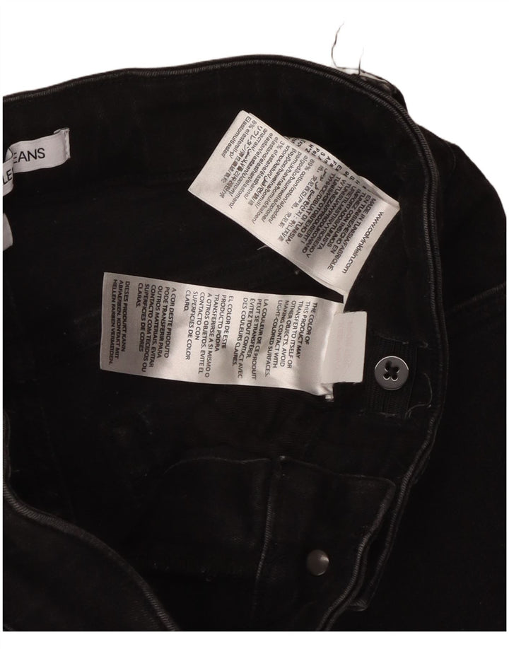 CALVIN KLEIN Jean Skinny Garçon 13-14 ans W26 L29 Coton Noir