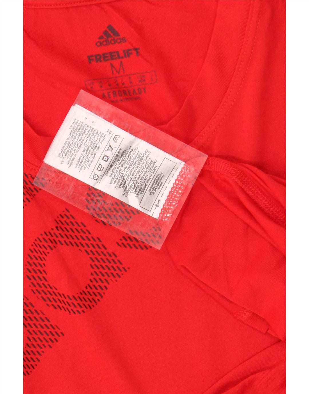ADIDAS Mens Aeroready Graphic T-Shirt Top Medium Red Polyester