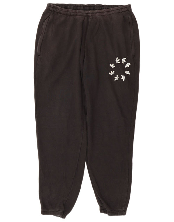 Adidas Pantalon de survêtement graphique pour homme en coton noir Taille L