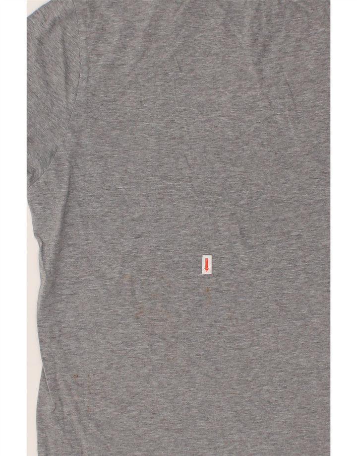 TOMMY HILFIGER T-Shirt Graphique Homme Gris Moyen Coton