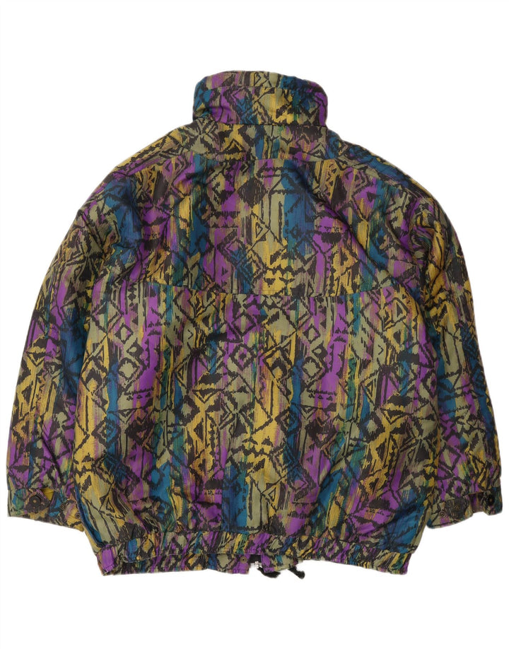 Veste coupe-vent femme vintage EU 40 Moyen Multicolore Géométrique