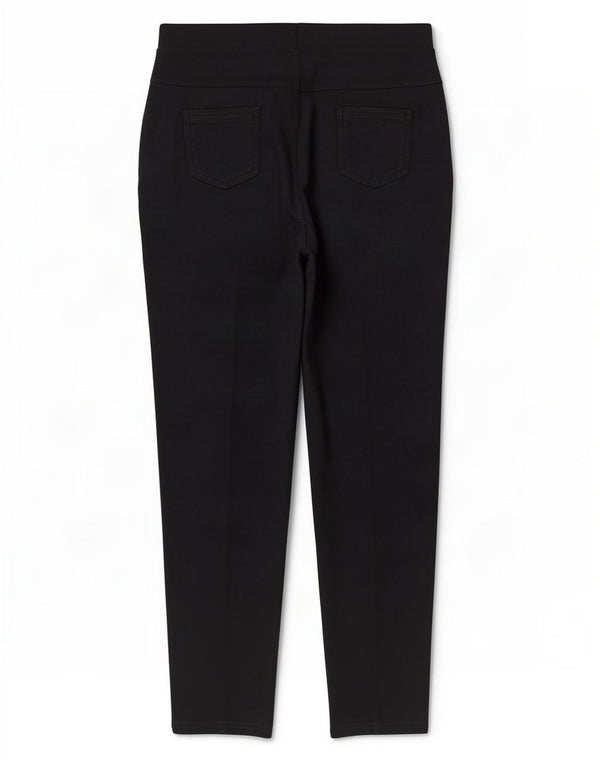 vintage Femme Pantalon décontracté régulier IT 46 Large W32 L27 Coton Bleu Marine