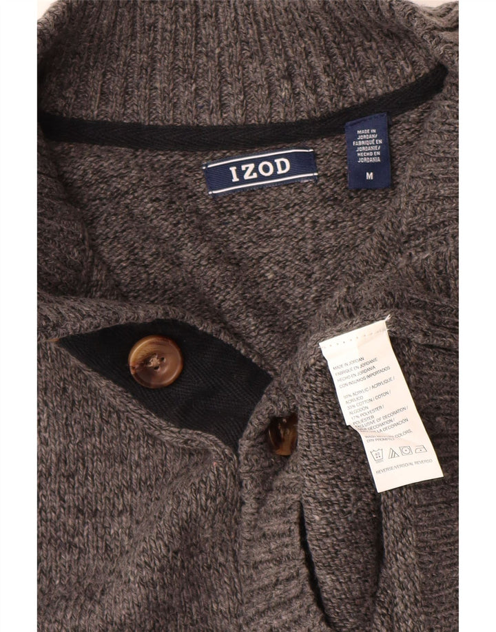 Izod Pull col boutonné homme gris moyen acrylique moucheté