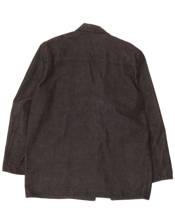 Marina Rinaldi Veste blazer surdimensionnée à 2 boutons pour femme Taille 21 Noir moyen