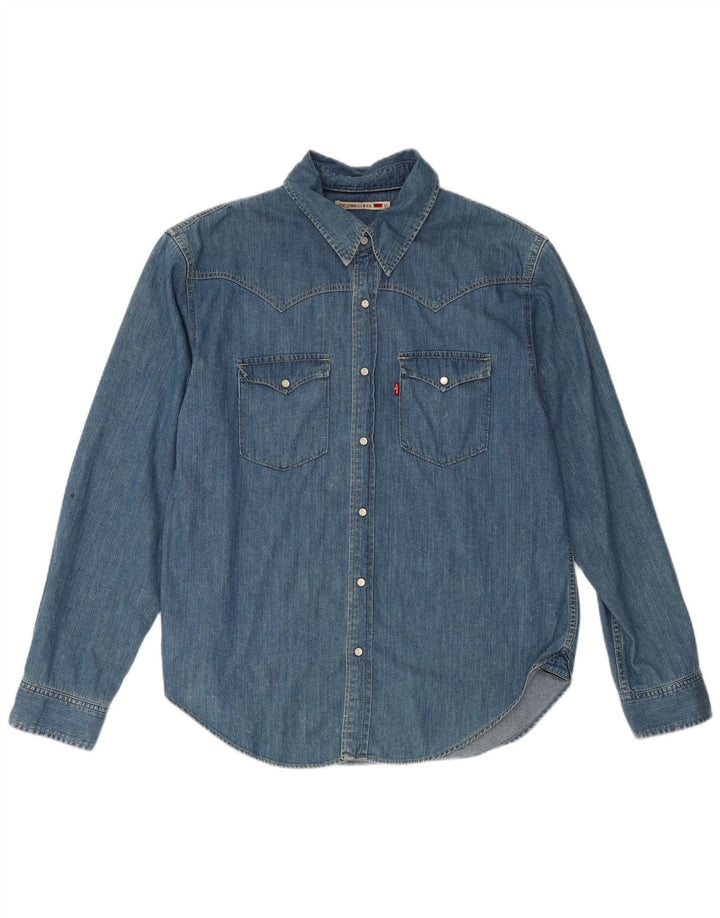 LEVI'S Chemise en Jean Homme Bleu Large Coton