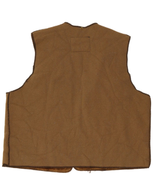 Barbour Mens Sherpa Liner Gilet Taille 52 Grand Acrylique Marron