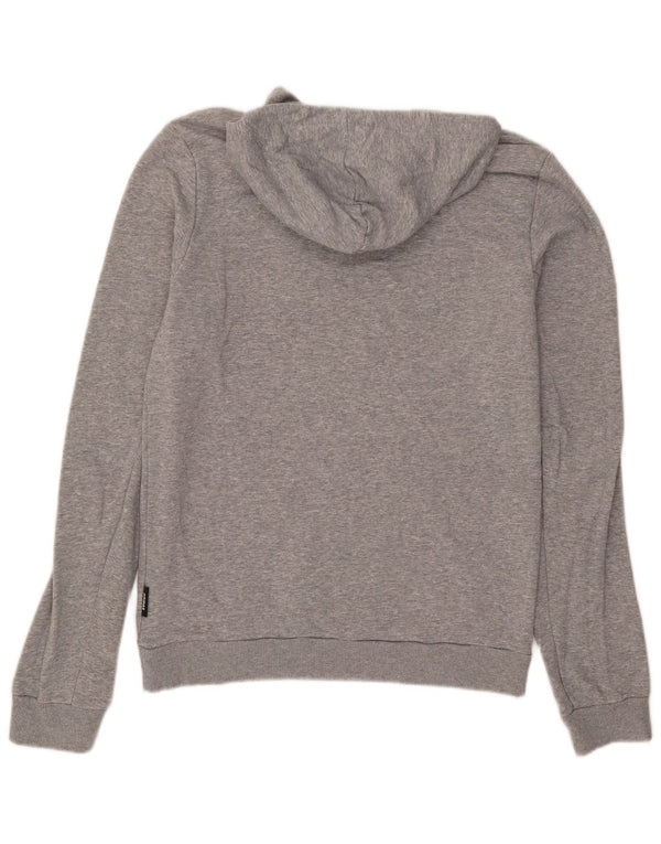 Adidas Pull à capuche pour homme en coton gris moyen