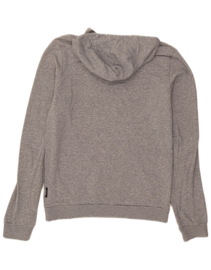Adidas Pull à capuche pour homme en coton gris moyen