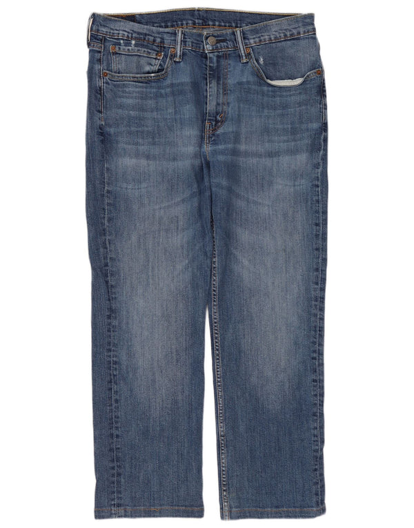 LEVI'S Jean droit 514 effet vieilli W34 L27 homme bleu coton