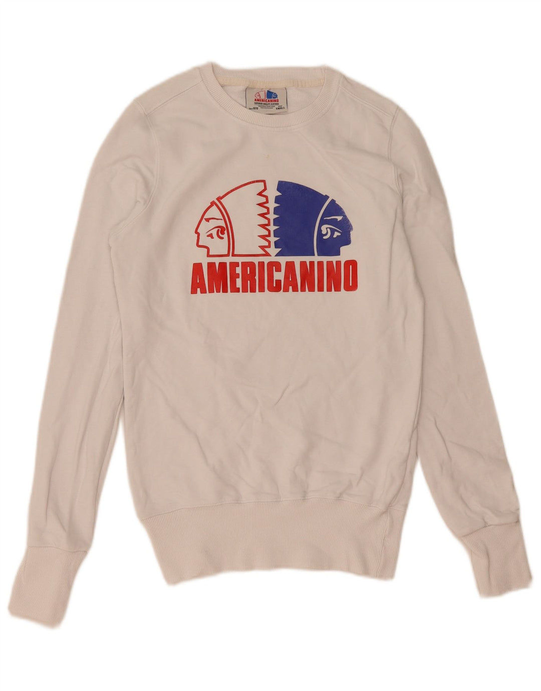 Americanino Sweat-shirt graphique pour homme Petit coton blanc