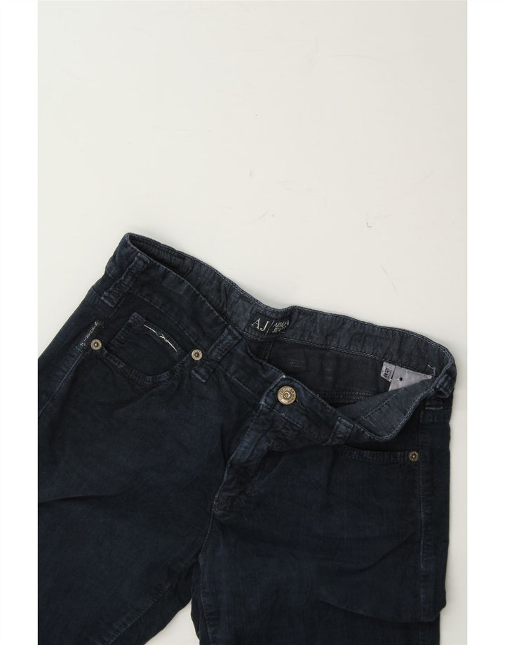 ARMANI Womens Straight Jeans W28 L27 Navy Blue Cotton Vintage Armani and Second-Hand Armani from Messina Hembry 