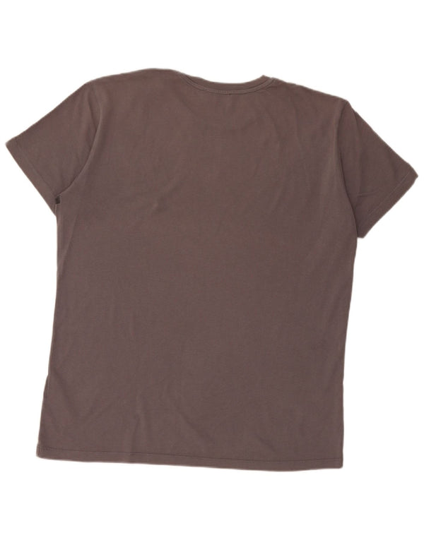 Trussardi T-Shirt Graphique Top Large Gris Coton Homme