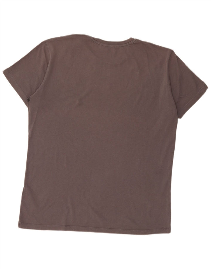 Trussardi T-Shirt Graphique Top Large Gris Coton Homme