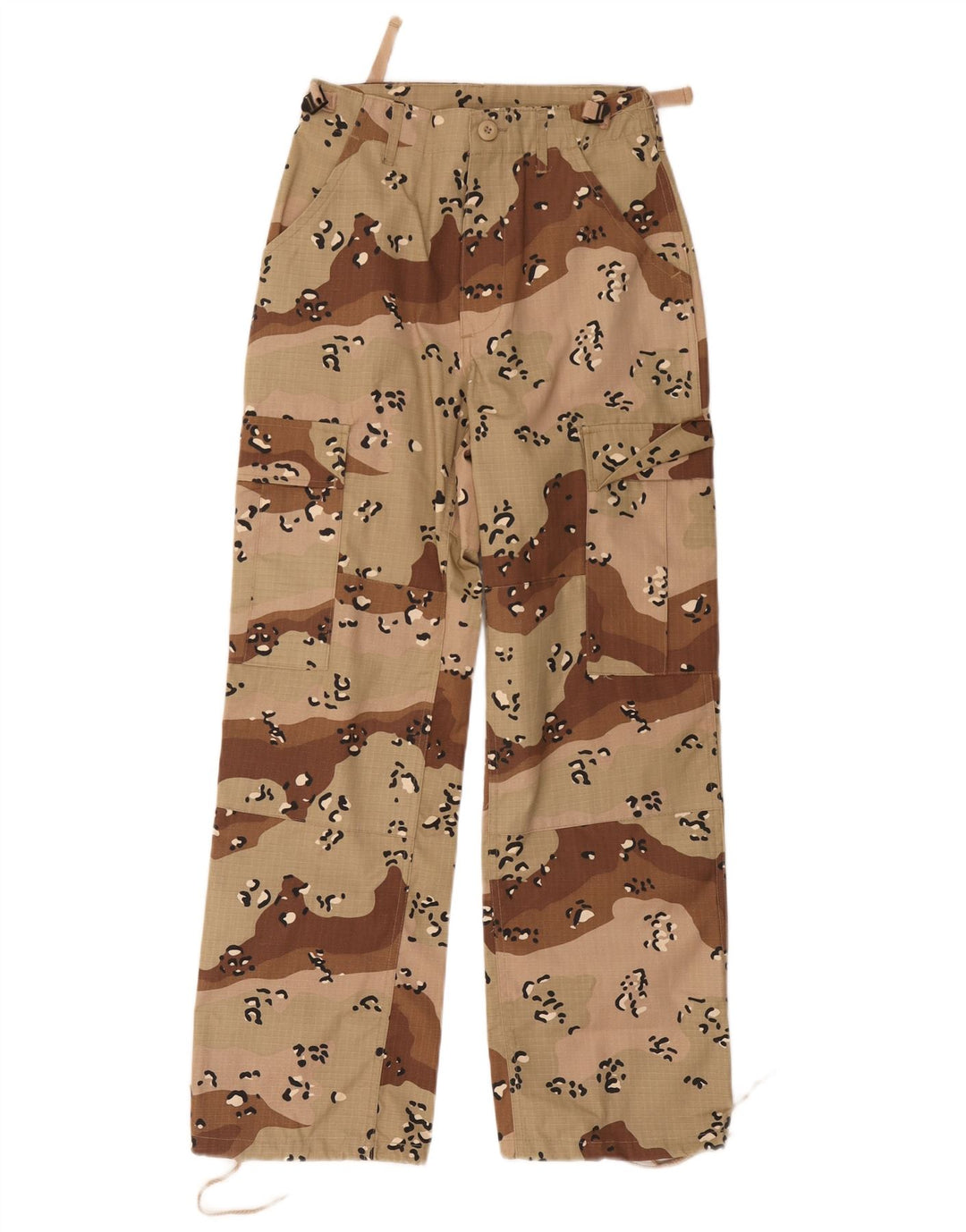 MFH Pantalon cargo régulier pour femme XS W26 L28 Beige Camouflage Polyester