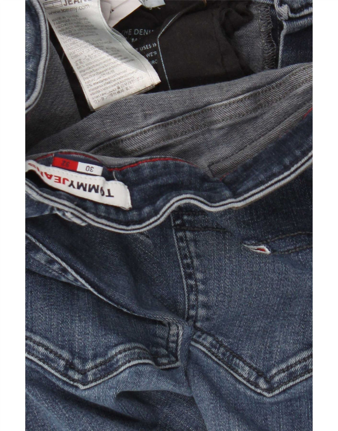Tommy Hilfiger Jean Slim Femme W30 L32 Bleu Coton
