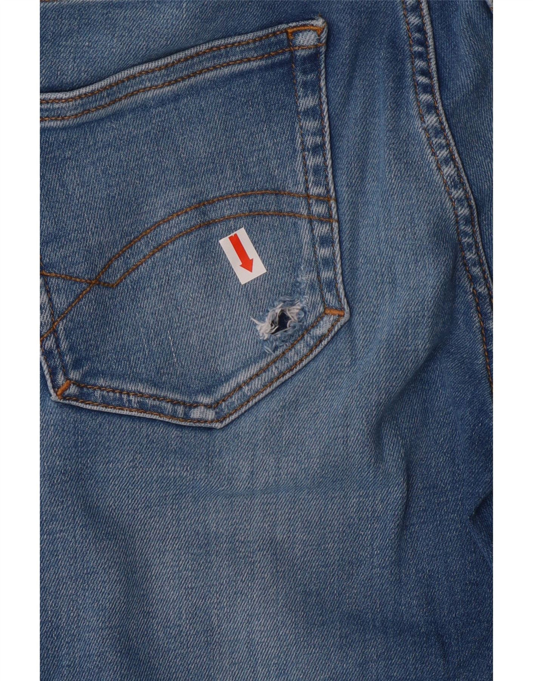 Tommy Hilfiger Jean slim effet vieilli pour garçon 11-12 ans W24 L26 Bleu Coton