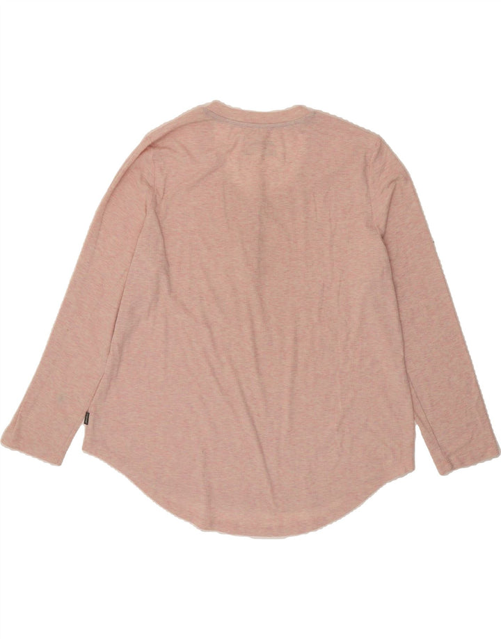 EDDIE BAUER Womens Top Long Sleeve UK 20 2XL Pink Flecked Polyester Vintage Eddie Bauer and Second-Hand Eddie Bauer from Messina Hembry 