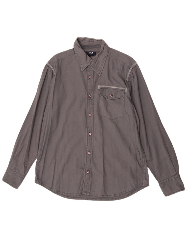 Fila Chemise Homme Gris Moyen Coton