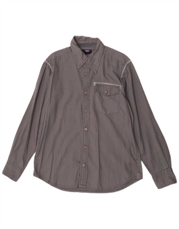 Fila Chemise Homme Gris Moyen Coton