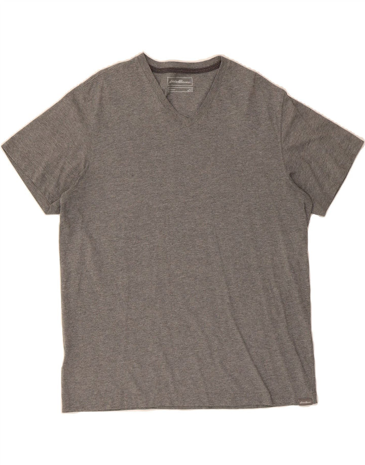 EDDIE BAUER Mens T-Shirt Top Large Grey Cotton Vintage Eddie Bauer and Second-Hand Eddie Bauer from Messina Hembry 
