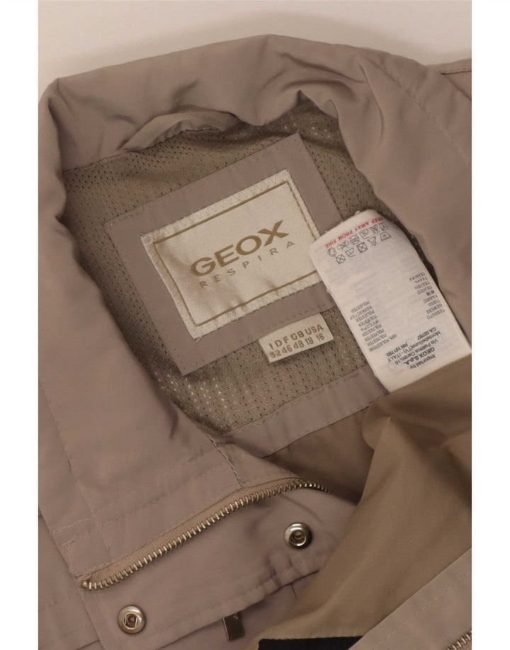 Geox Femme Respira Pardessus IT 48 XL Beige Polyester