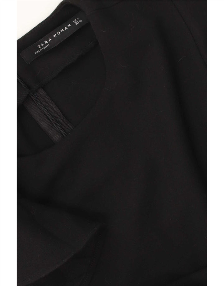 Zara Robe fourreau pour femme UK 16 Large Noir