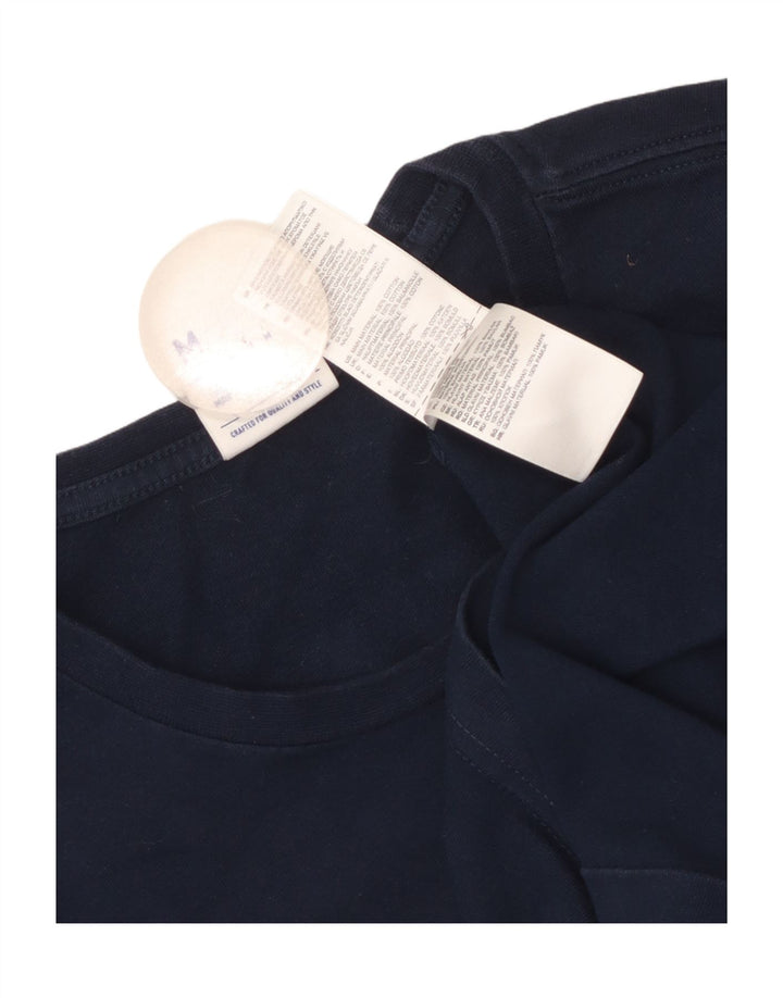 Reebok T-Shirt Graphic Homme Bleu Marine Moyen Coton