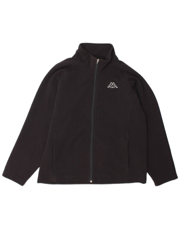 Kappa Veste de survêtement pour femme UK 18 XL Noir Polyester
