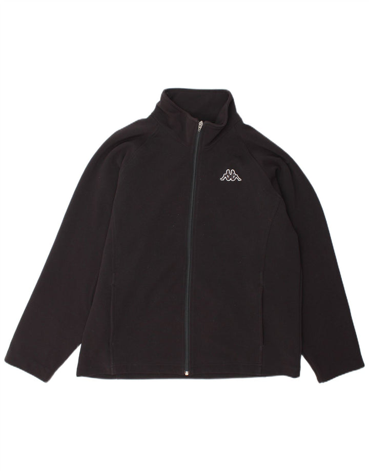 Kappa Veste de survêtement pour femme UK 18 XL Noir Polyester