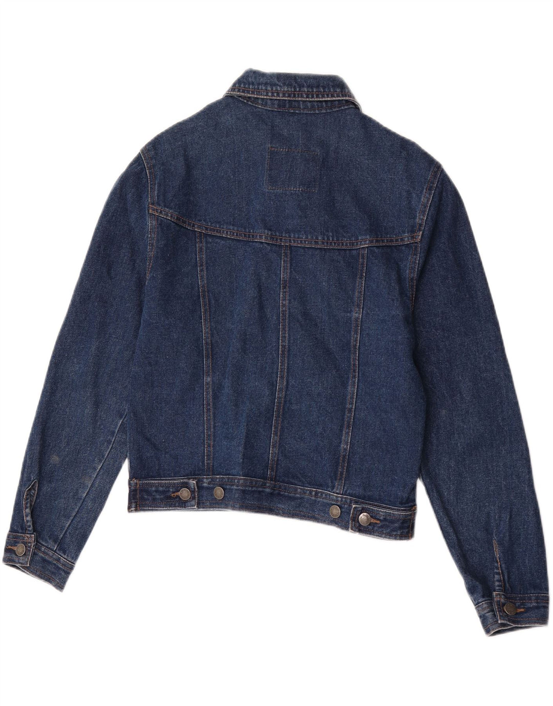 veste en denim crop femme vintage UK 14 coton bleu moyen