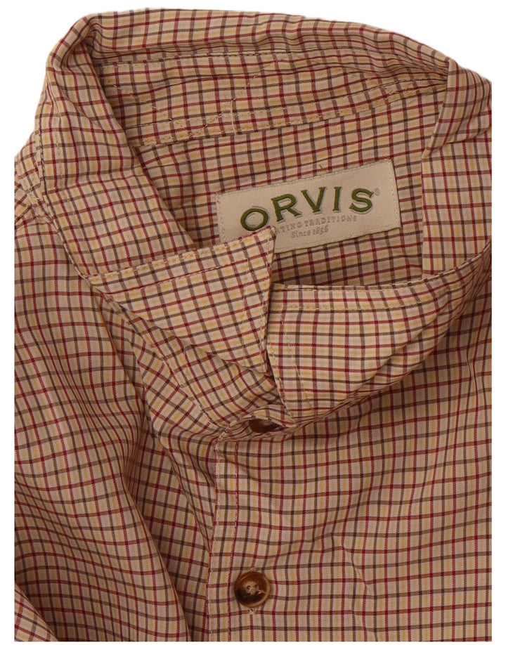 Orvis Chemise Homme XL Beige Carreaux