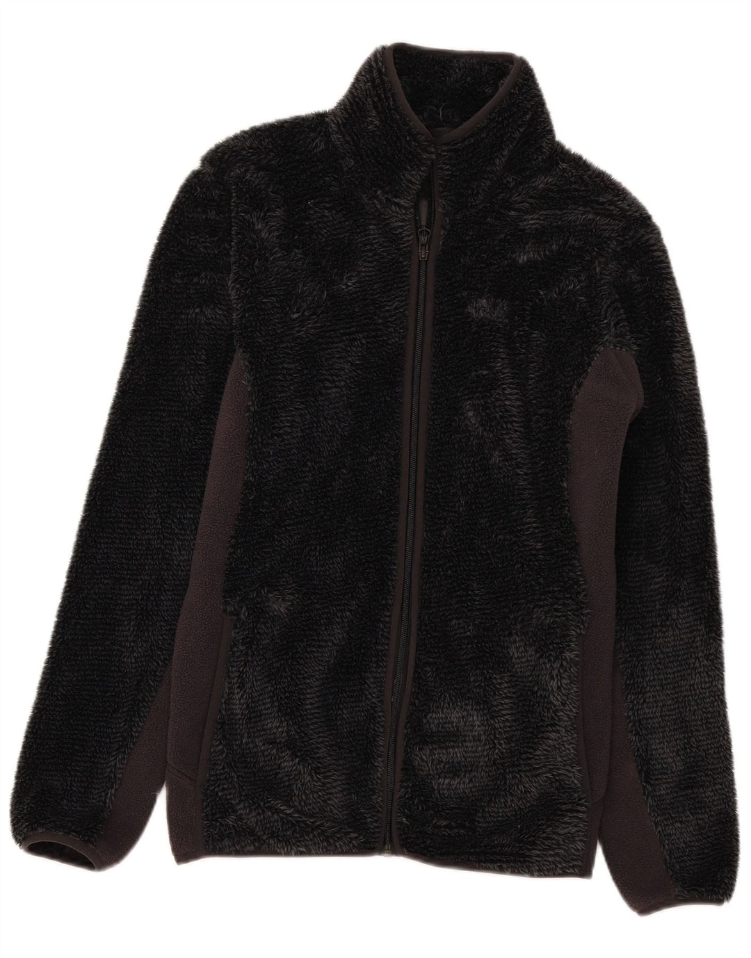 Jack Wolfskin Veste Polaire Femme UK 14 Gris Moyen Colorblock Polyester