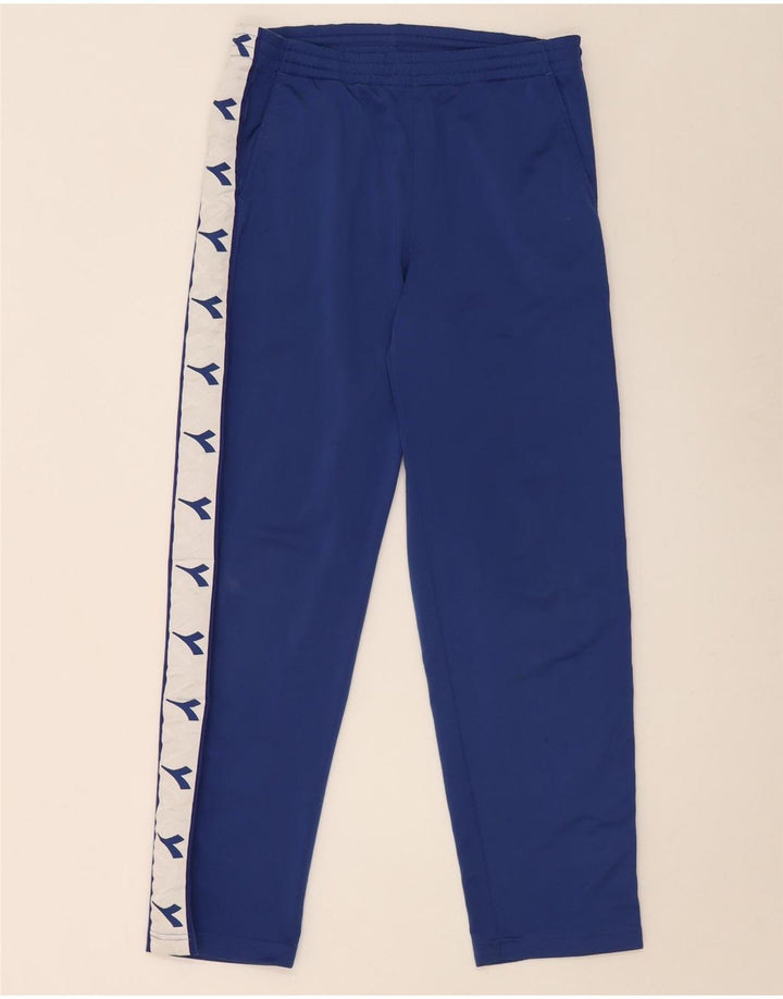 Diadora Pantalon De Survêtement Graphique Bleu Moyen Polyester Colorblock Homme