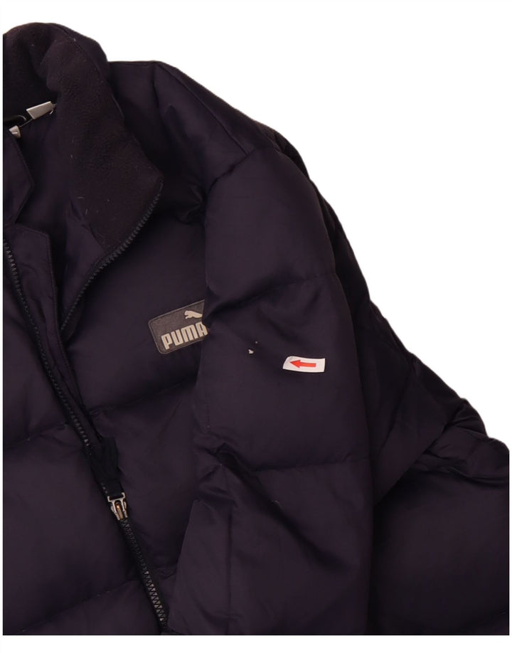 Puma Veste rembourrée pour homme UK 38 Bleu marine moyen Polyester