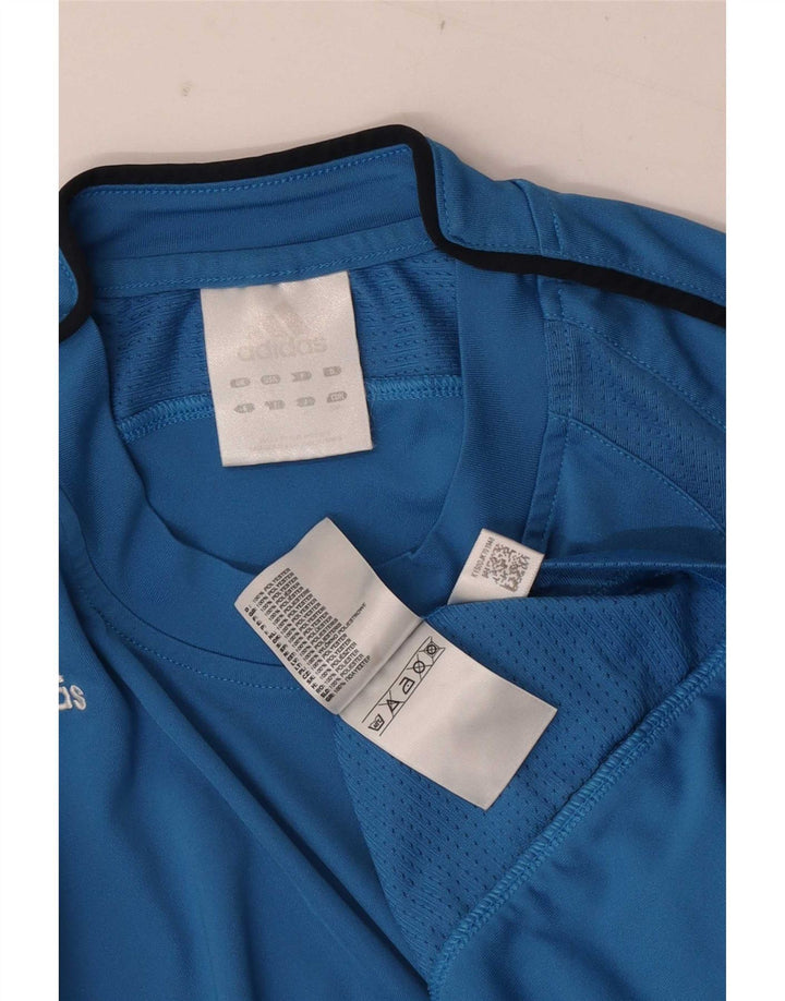 Adidas T-Shirt Homme Haut Petit Bleu Colorblock Polyester