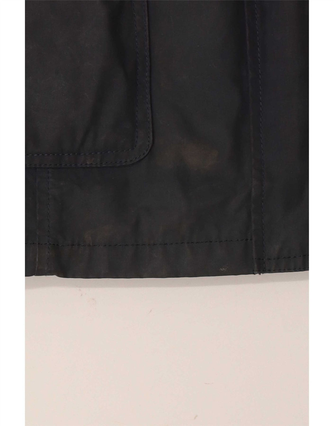 Fat Face Veste à capuche en coton ciré pour femme UK 12 Bleu marine moyen Polyester