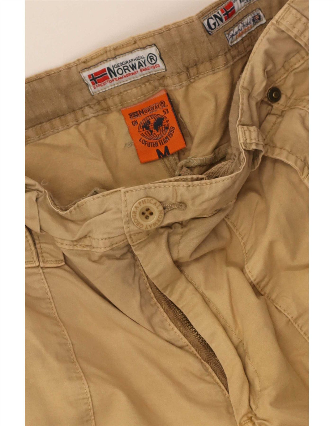 Norvège Short Cargo Homme Moyen W34 Beige