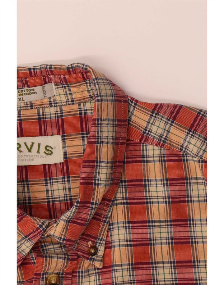 Orvis Chemise en flanelle pour homme XL Rouge à carreaux en coton