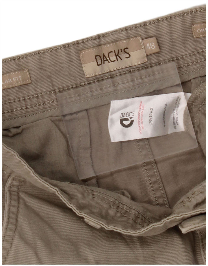 DACK'S Short Chino Homme IT 46 Small W32 Coton Beige