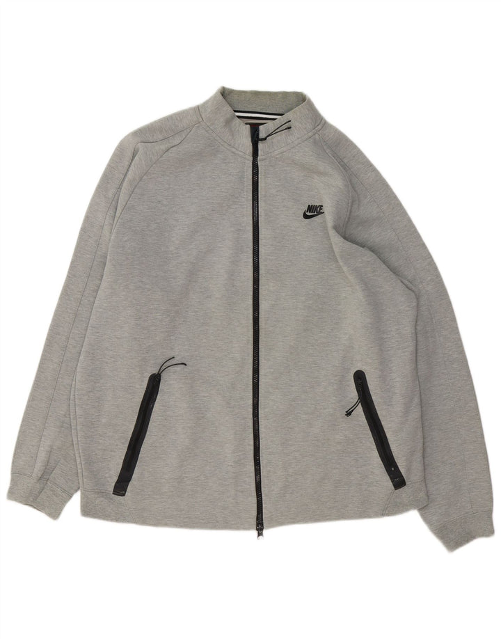 Nike Veste de survêtement pour homme en coton moucheté Gris Taille L