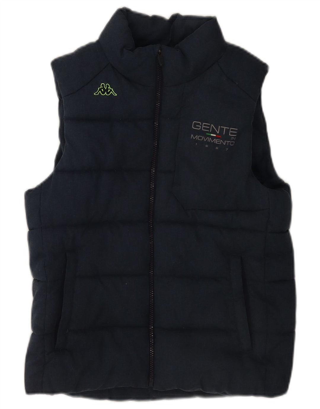 Kappa Gilet rembourré pour femme UK 12 Bleu marine moyen