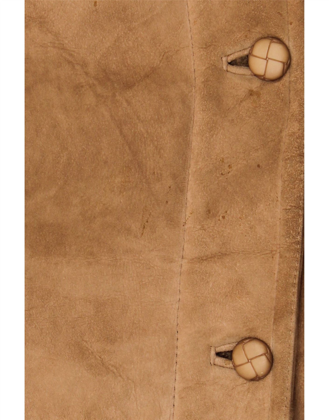 manteau en peau de mouton vintage femme UK 16 Grand Beige