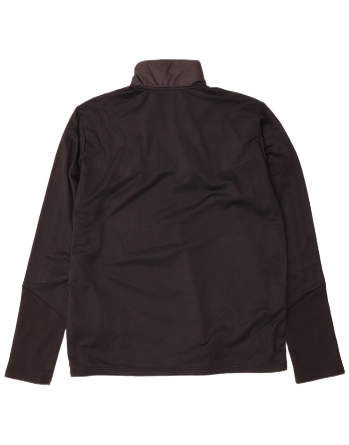 Adidas Homme Aeroready Zip Neck Pull Survêtement Top XL Noir Colorblock