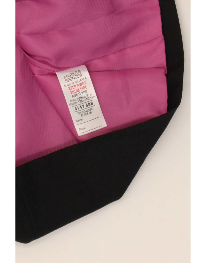 Marks & Spencer Veste blazer à 2 boutons pour fille 8-9 ans Noir Polyester