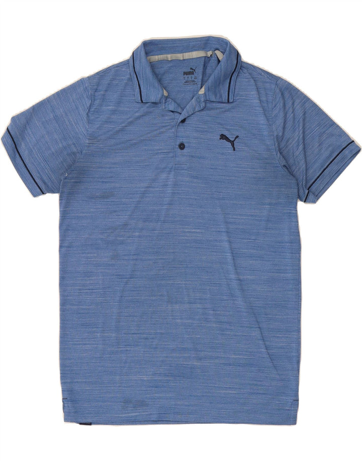 PUMA Mens Polo Shirt Medium Blue Vintage Puma and Second-Hand Puma from Messina Hembry 