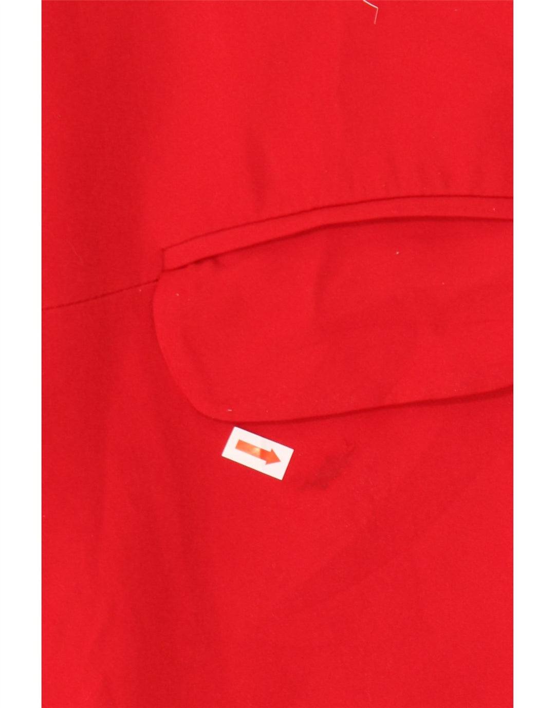 Zara Femme Pardessus Ouvert UK 6 XS Coton Rouge