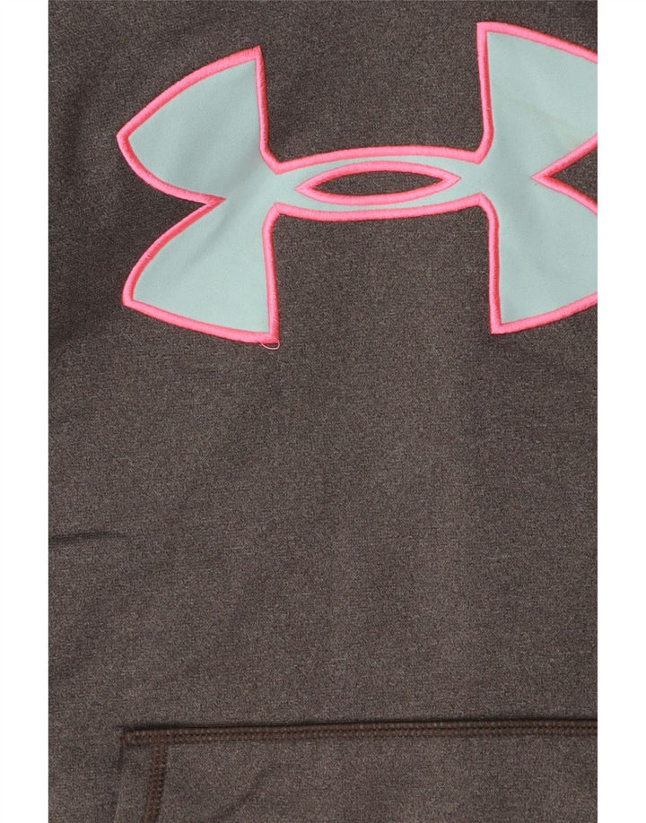 UNDER ARMOUR Pull à capuche graphique pour femme UK 16 Large Gris
