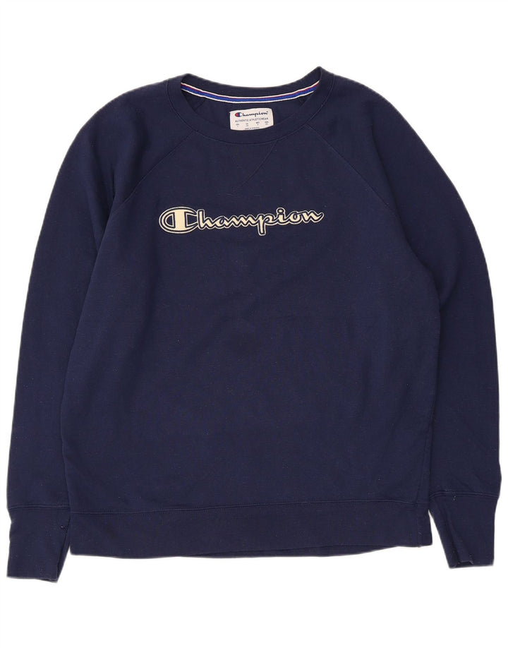 Champion Sweat-shirt graphique pour homme Grand bleu marine Polyester