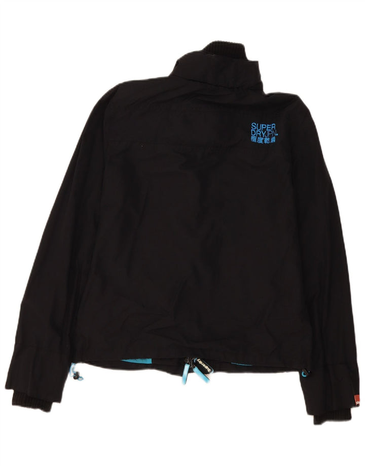 Superdry Veste coupe-vent The Windcheater pour femme UK 16 Large Noir Nylon