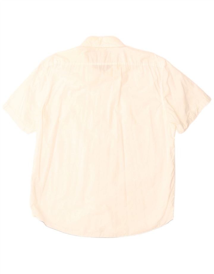 Angelo Litrico Chemise à manches courtes pour homme Taille 45/46 2XL Coton blanc